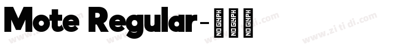 Mote Regular字体转换